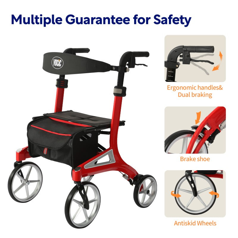 Z71 High-End Style Rollator Walker – LPT Medical