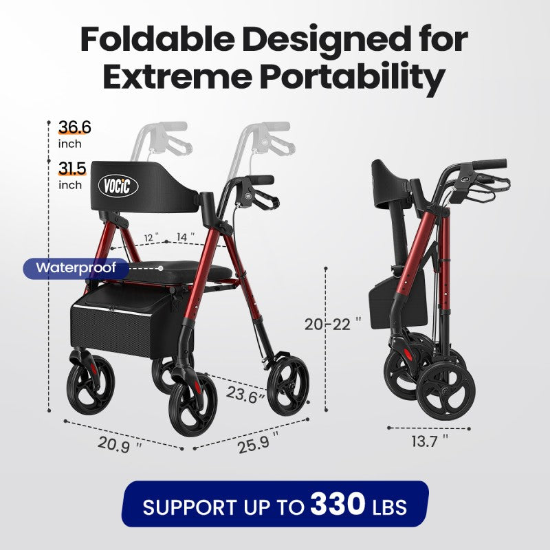 Z21 Ultra-budget Rollator Walker – LPT Medical