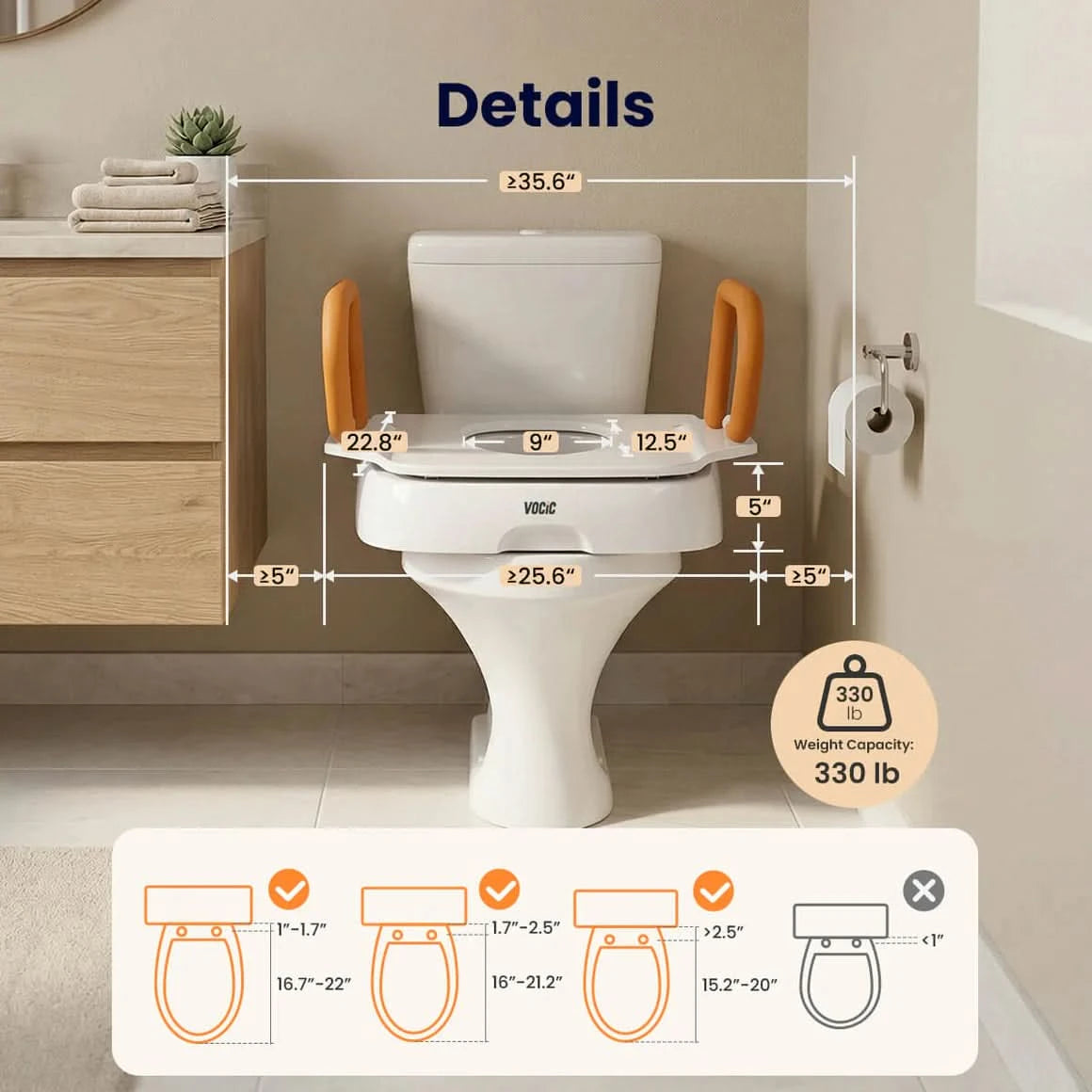 VOCIC AX12 Electric Toilet Seat Lift
