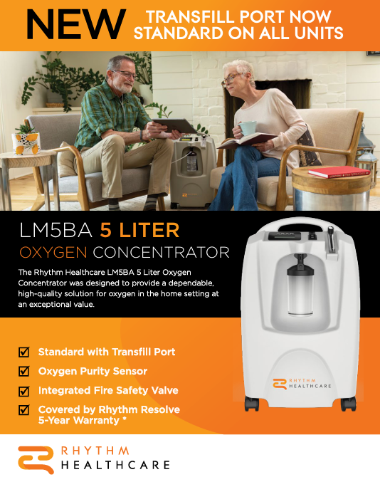 Lifestyle Rhythm 5L Home Oxygen Concentrator